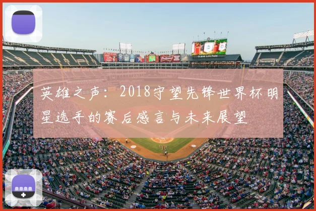 英雄之声：2018守望先锋世界杯明星选手的赛后感言与未来展望