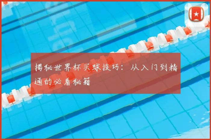 揭秘世界杯买球技巧：从入门到精通的必看秘籍